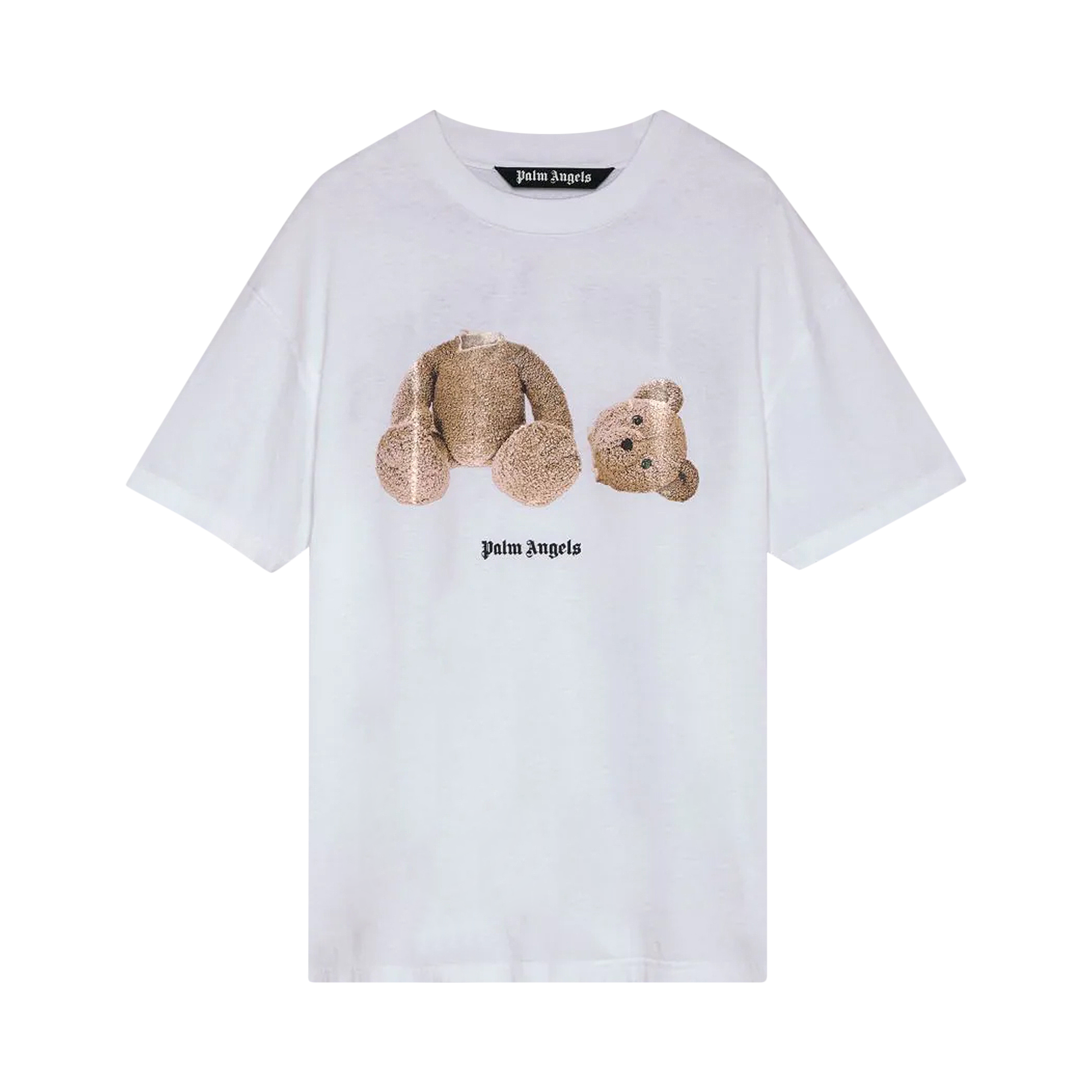 Pre-owned Palm Angels Bear Classic Tee 'white/brown'