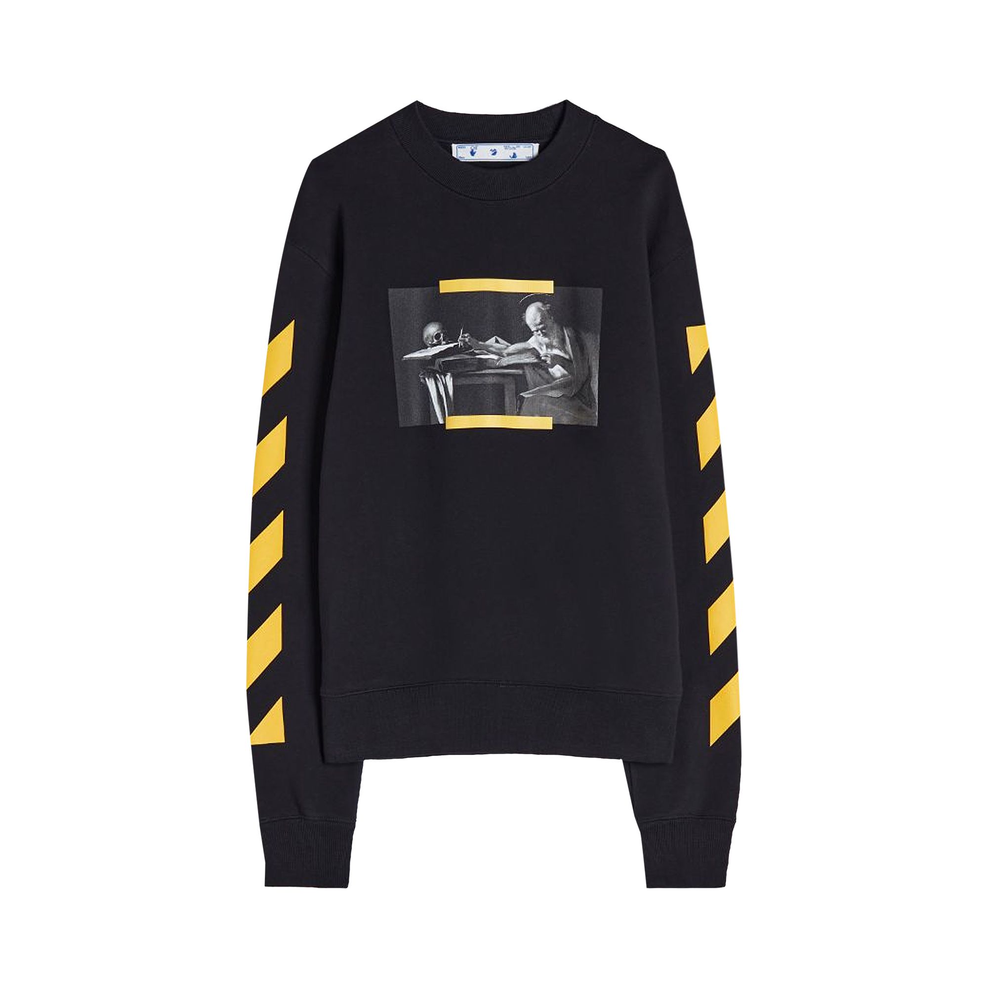 Off-White Caravaggio Painting Slim Crewneck 'Black/Multicolor' | Men's Size L