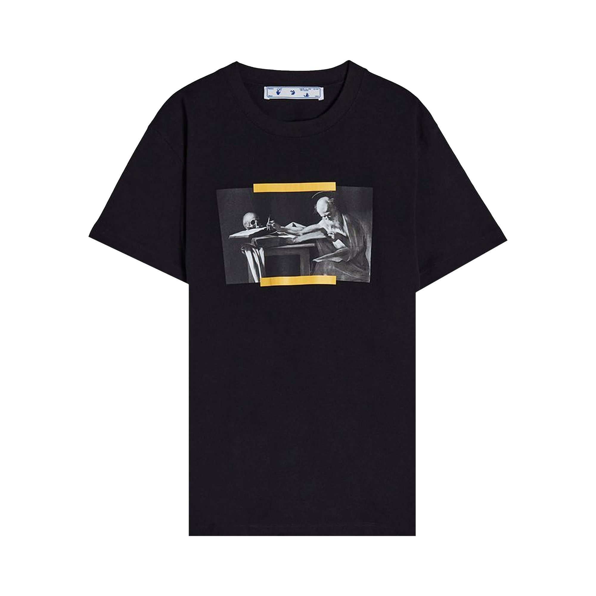 Off-White Caravaggio Painting Short-Sleeve Slim Tee 'Black/Multicolor' | Men's Size L