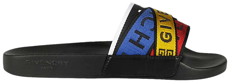 Buy Givenchy Slide Logo Webbing Black Multi BH300DH0A5 960 GOAT