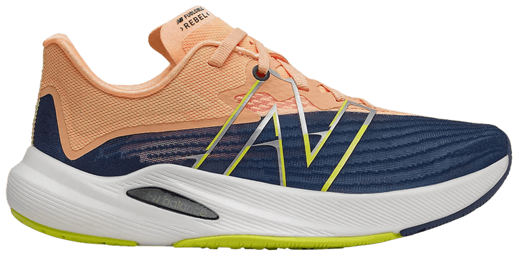 New Balance Wmns FuelCell Rebel v2 Wide Night Tide Light Mango