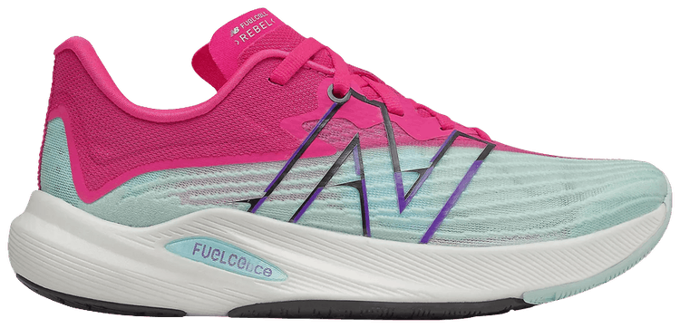 New Balance Wmns FuelCell Rebel v2 Wide Pale Blue Pink Glow