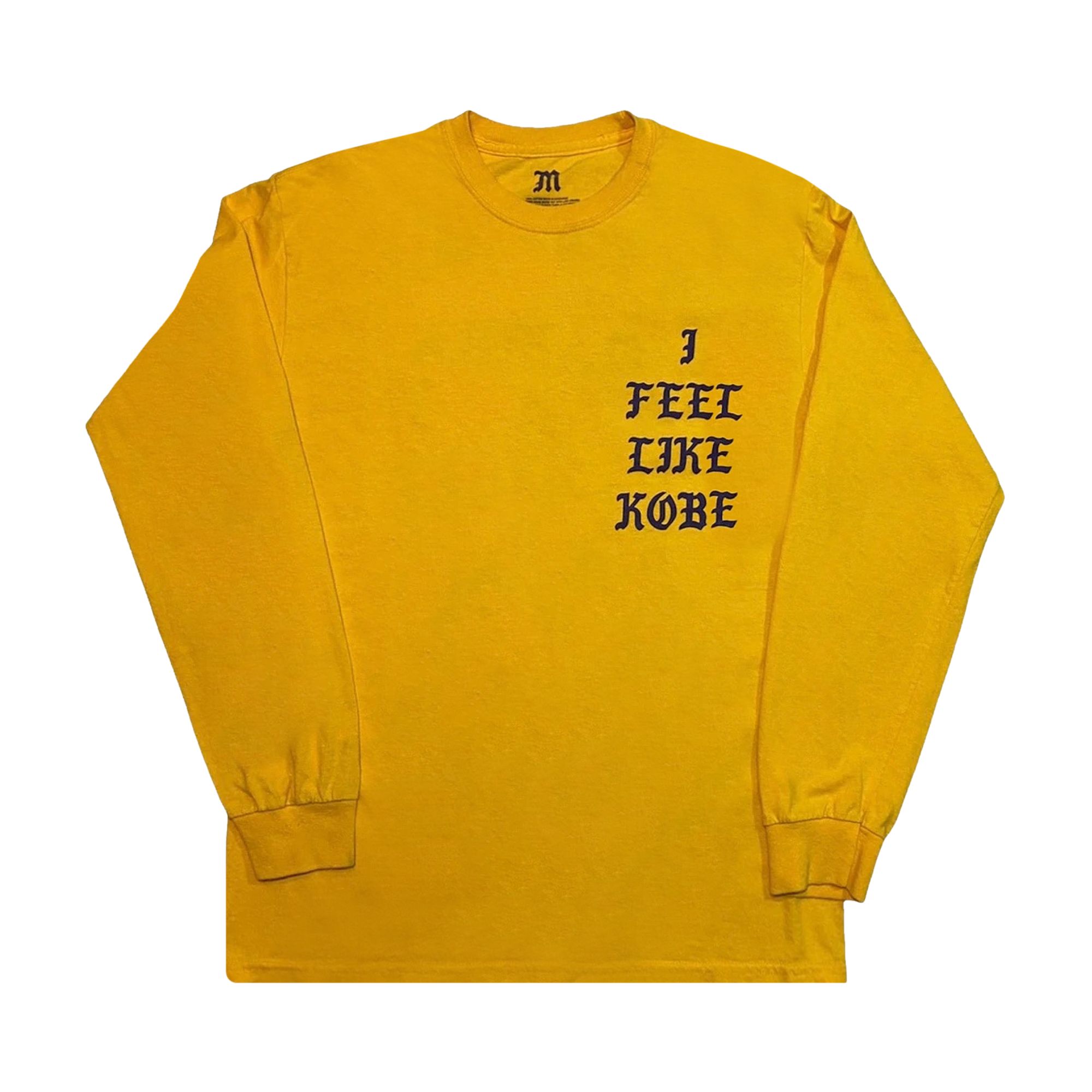 Pre-owned Kanye West I Feel Like Kobe/pablo Mamba Day T-shirt 'yellow' | Men's Size L