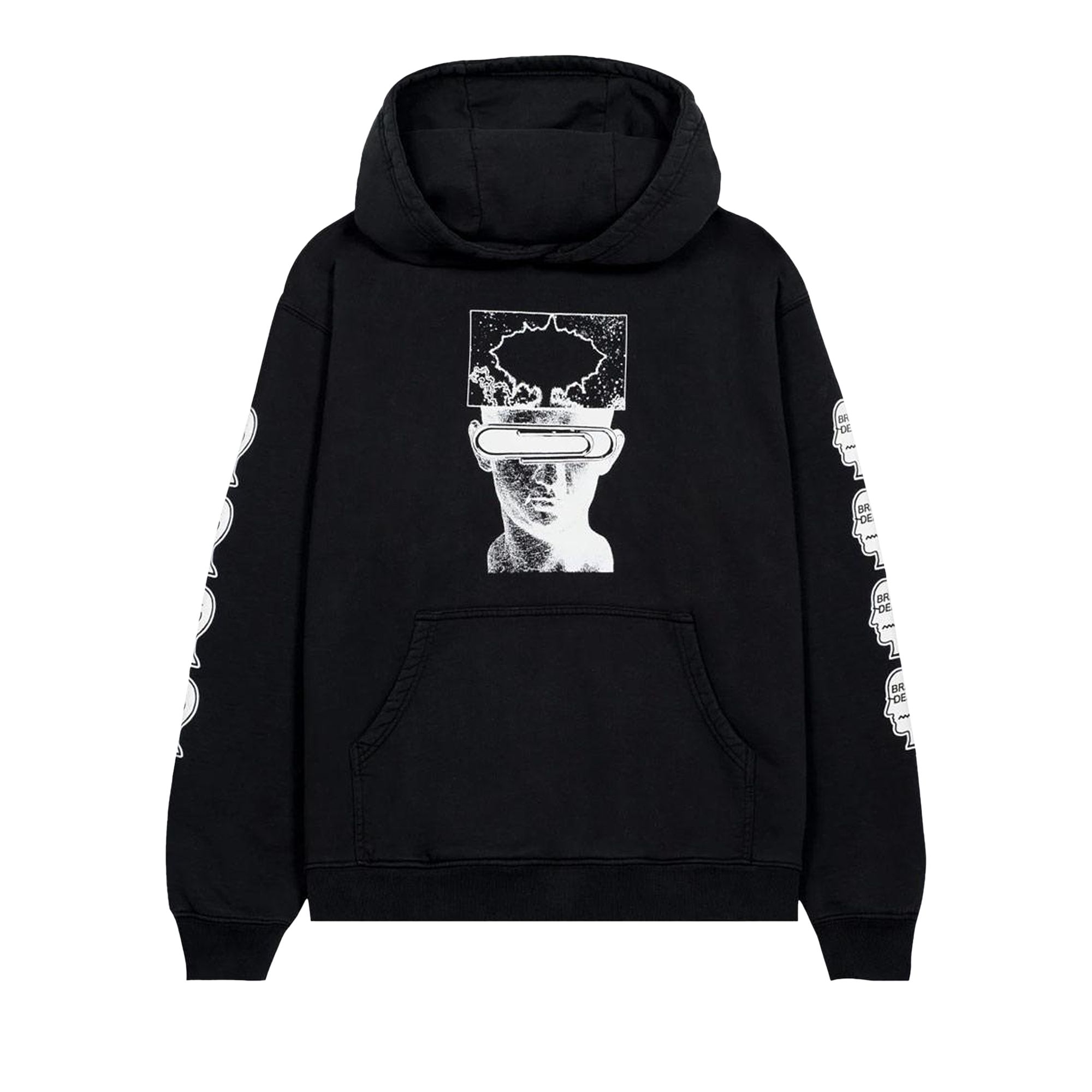 Pre-owned Brain Dead Mind Expansion Hooded Sweatshirt 'black' | Men's Size L