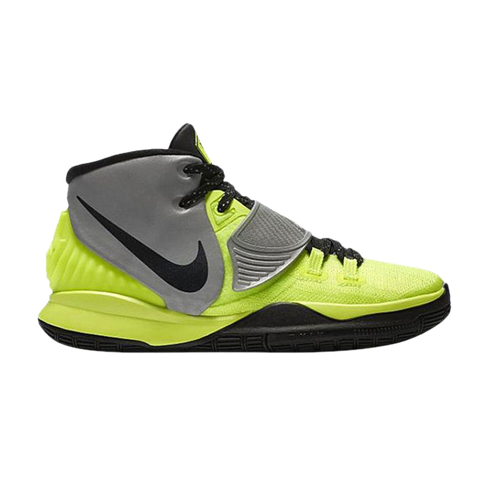 Pre-owned Nike Kyrie 6 Cross Gs 'volt Black' | Green | Kid's Size 5.5