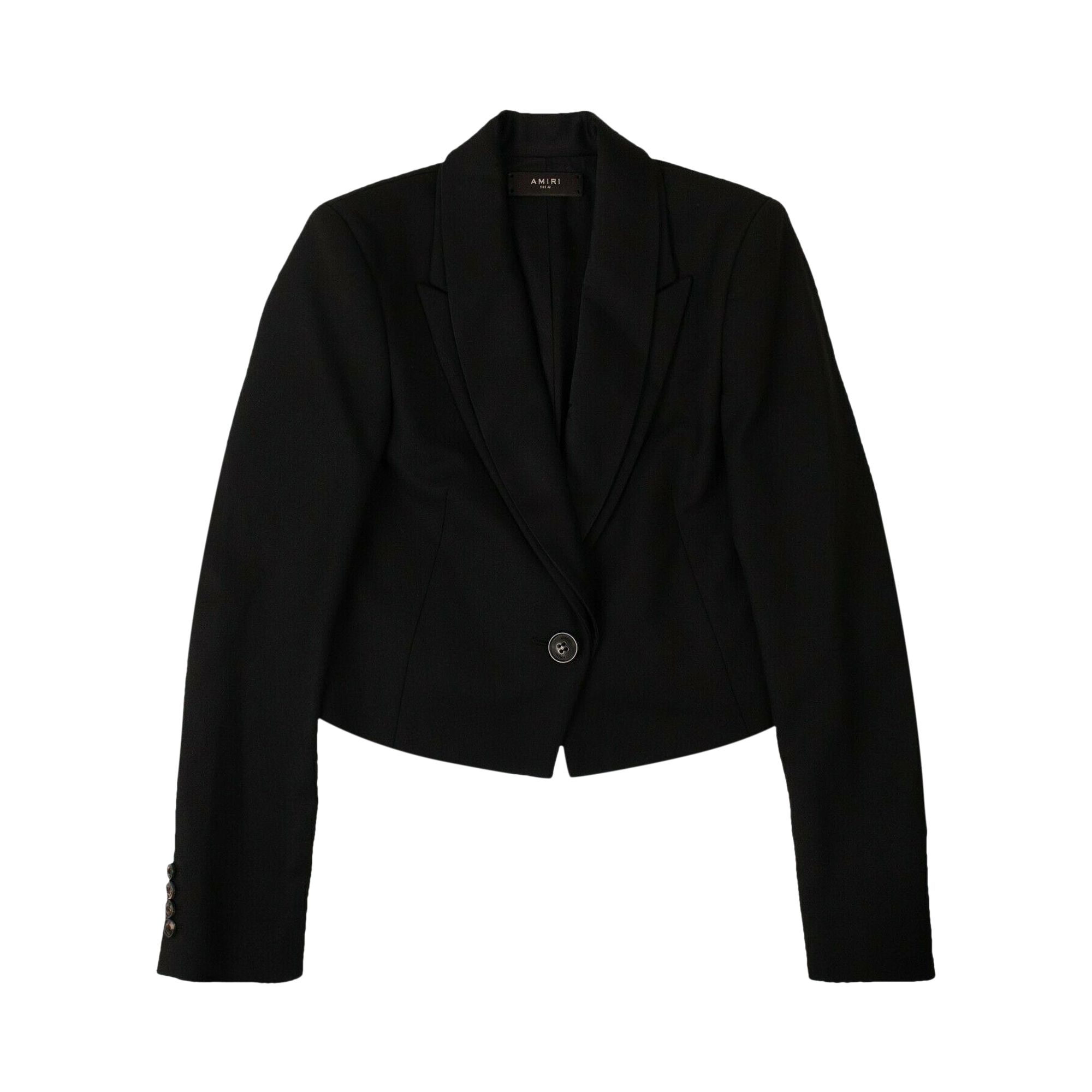 Amiri Double Collar Blazer Jacket 'Black' | Women's Size 44