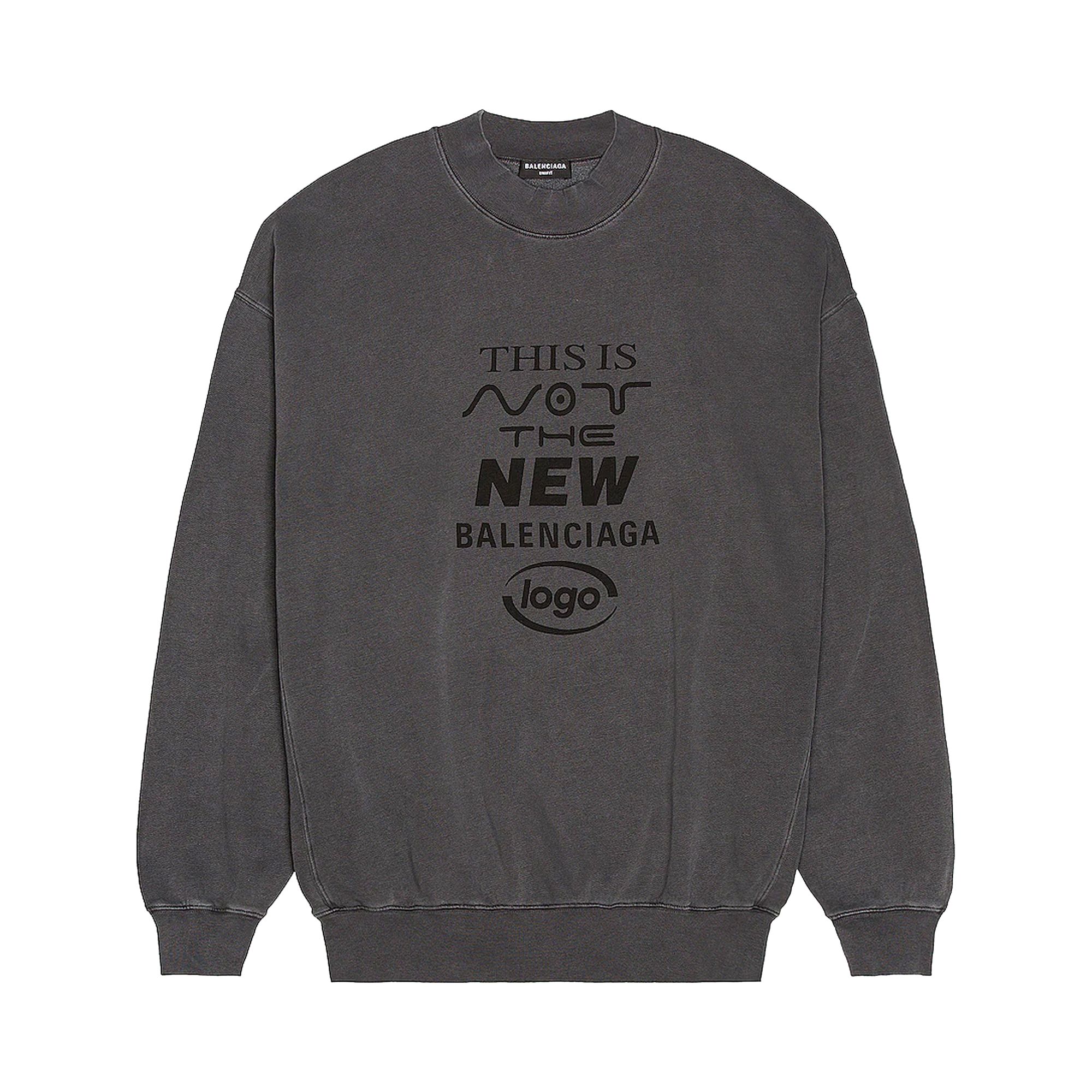 Balenciaga Crewneck 'Black/Black' | Men's Size 2XS