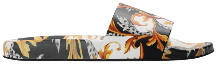 Versace Wmns Palazzo Pool Slide Black Caramel