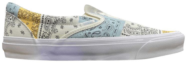 Kith x Vans Vault OG Classic Slip On LX Bandana   White
