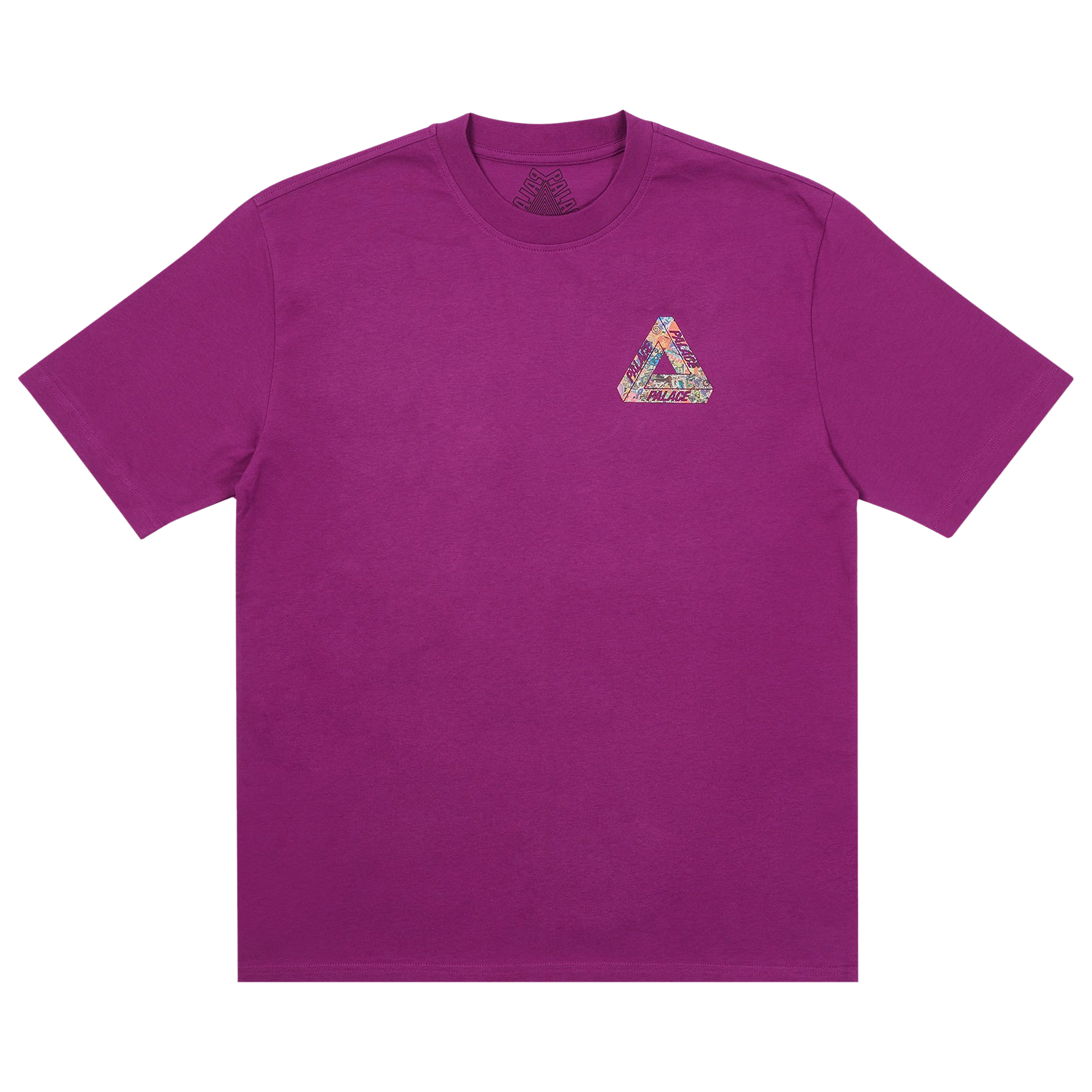 Pre-owned Palace Tri-sticker Pack T-shirt 'plum' In Purple