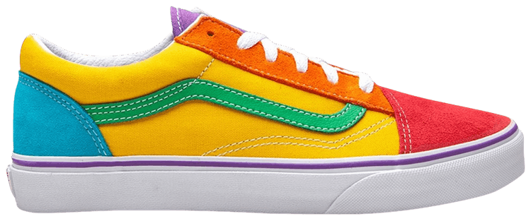 vans old skool green yellow red