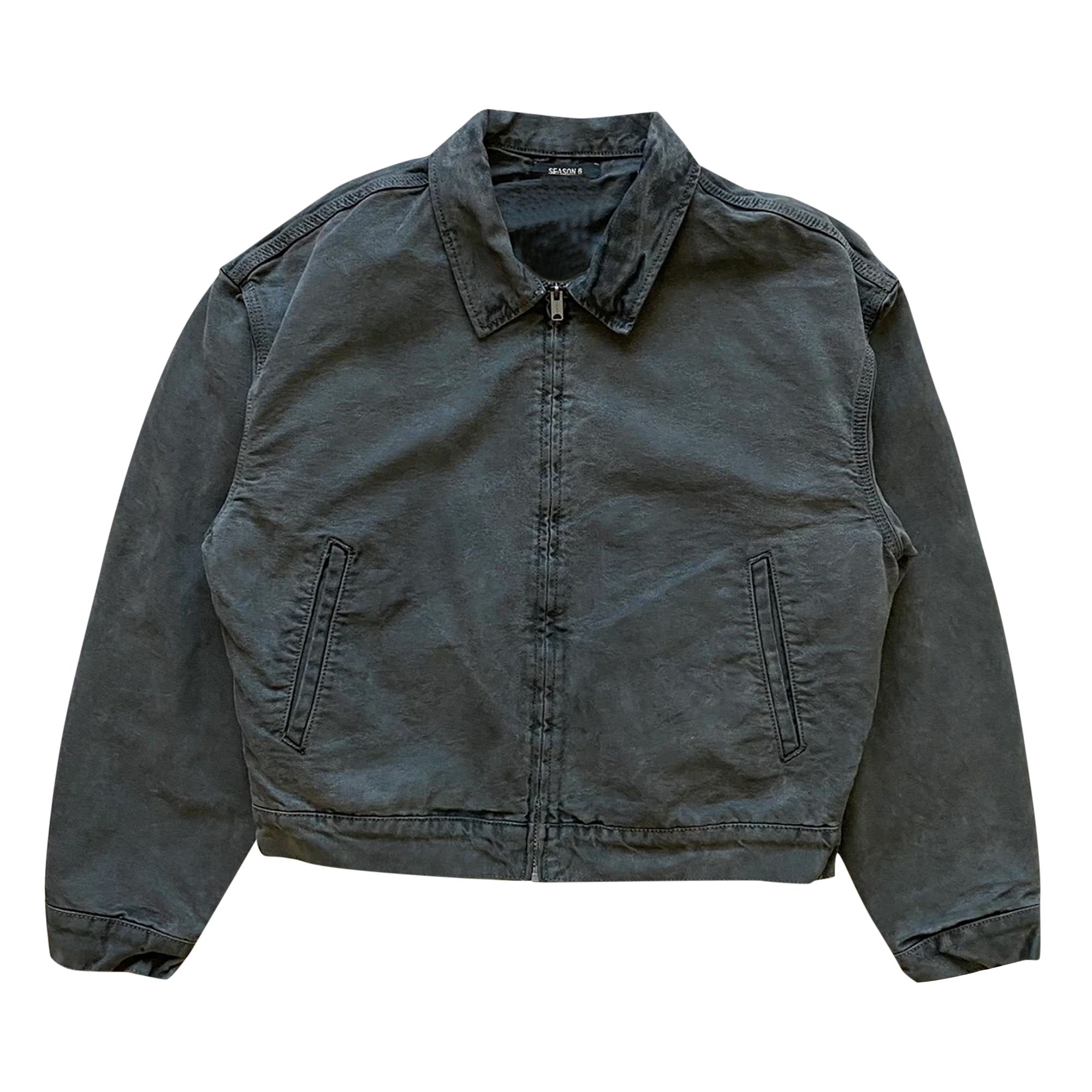 Pre-owned Yeezy Season 6 Canvas Work Jacket 'black' | Men's Size L
