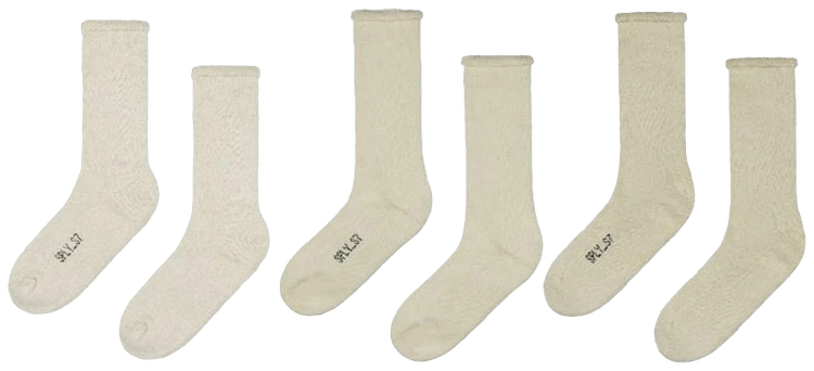 Yeezy bouclette 3 pack socks best sale