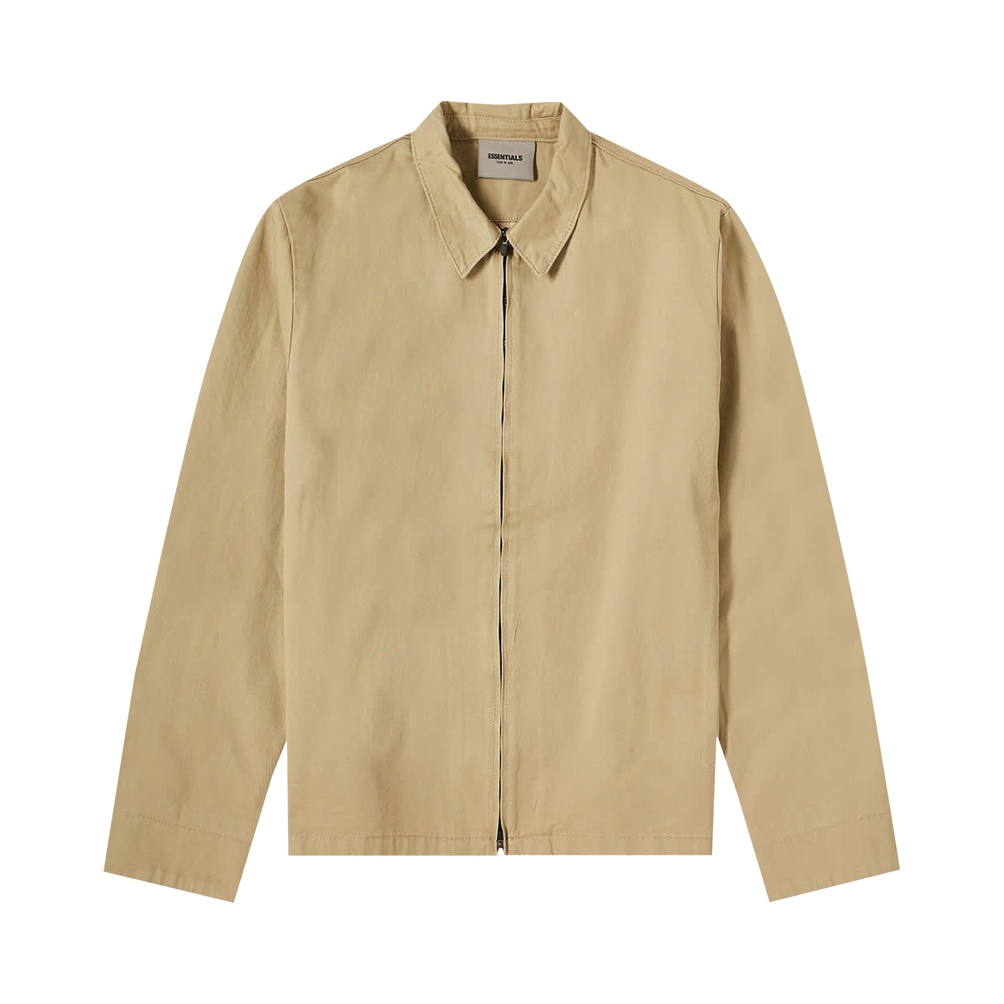 Fear of God Essentials Twill Jacket 'Khaki' | Brown | Men's Size S