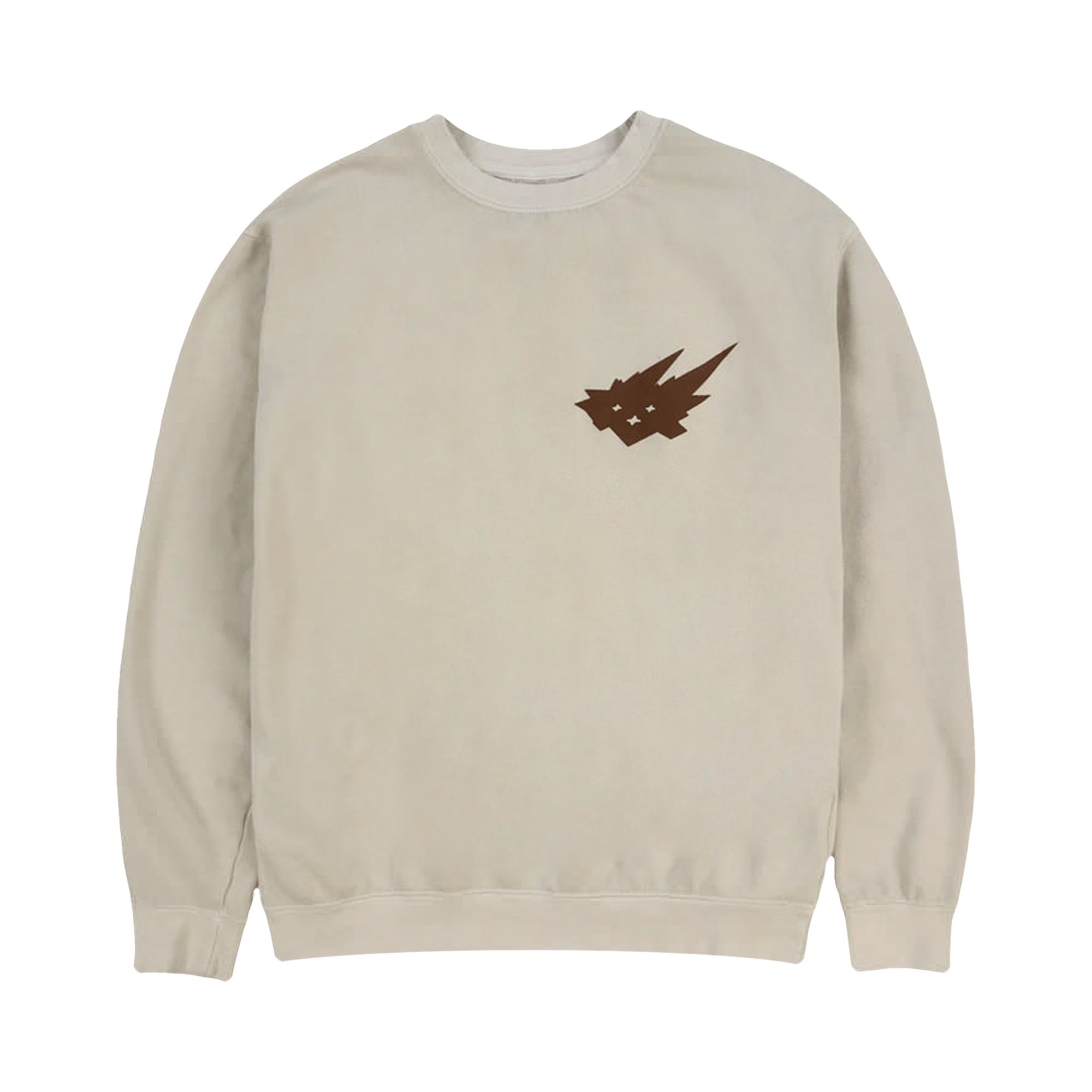 Pre-owned Cactus Jack By Travis Scott Cacti Mono Heritage Crewneck 'ivory' | Cream | Men's Size L