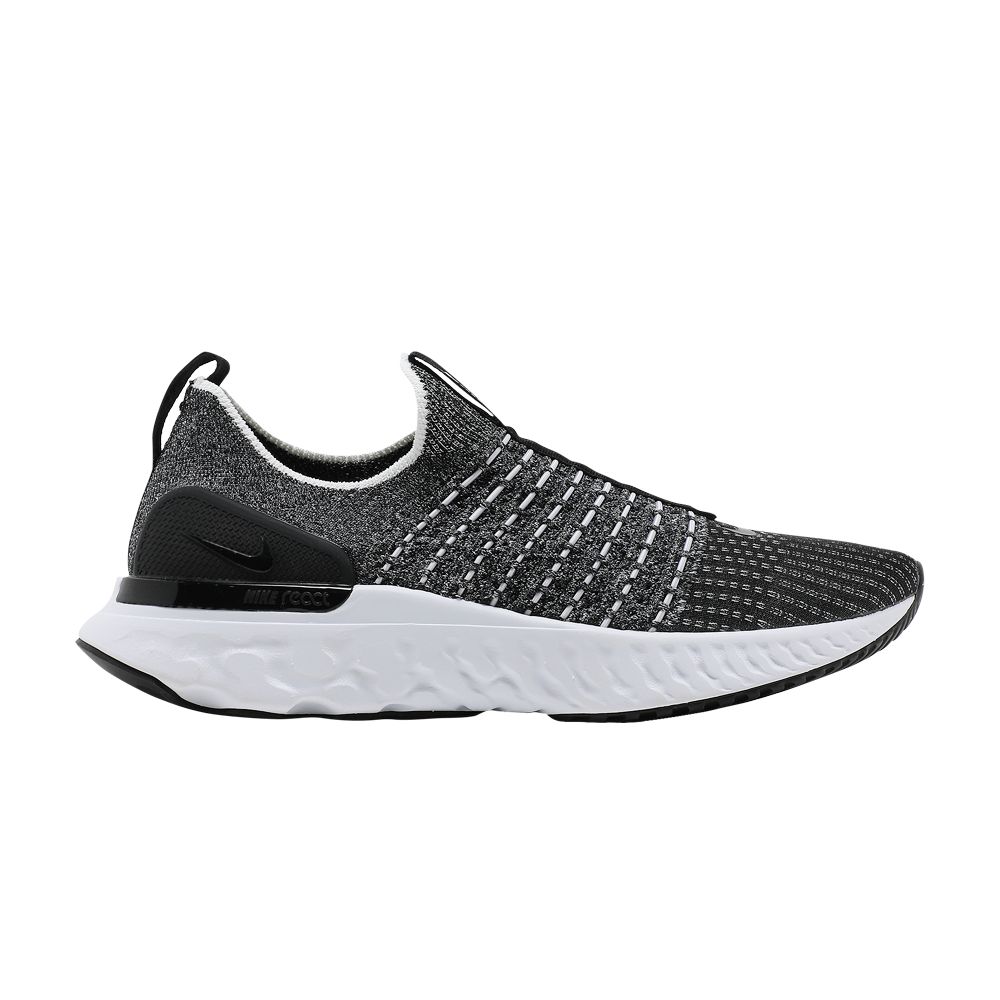 Nike Wmns React Phantom Run Flyknit 2 'Oreo' | Black | Women's Size 7.5