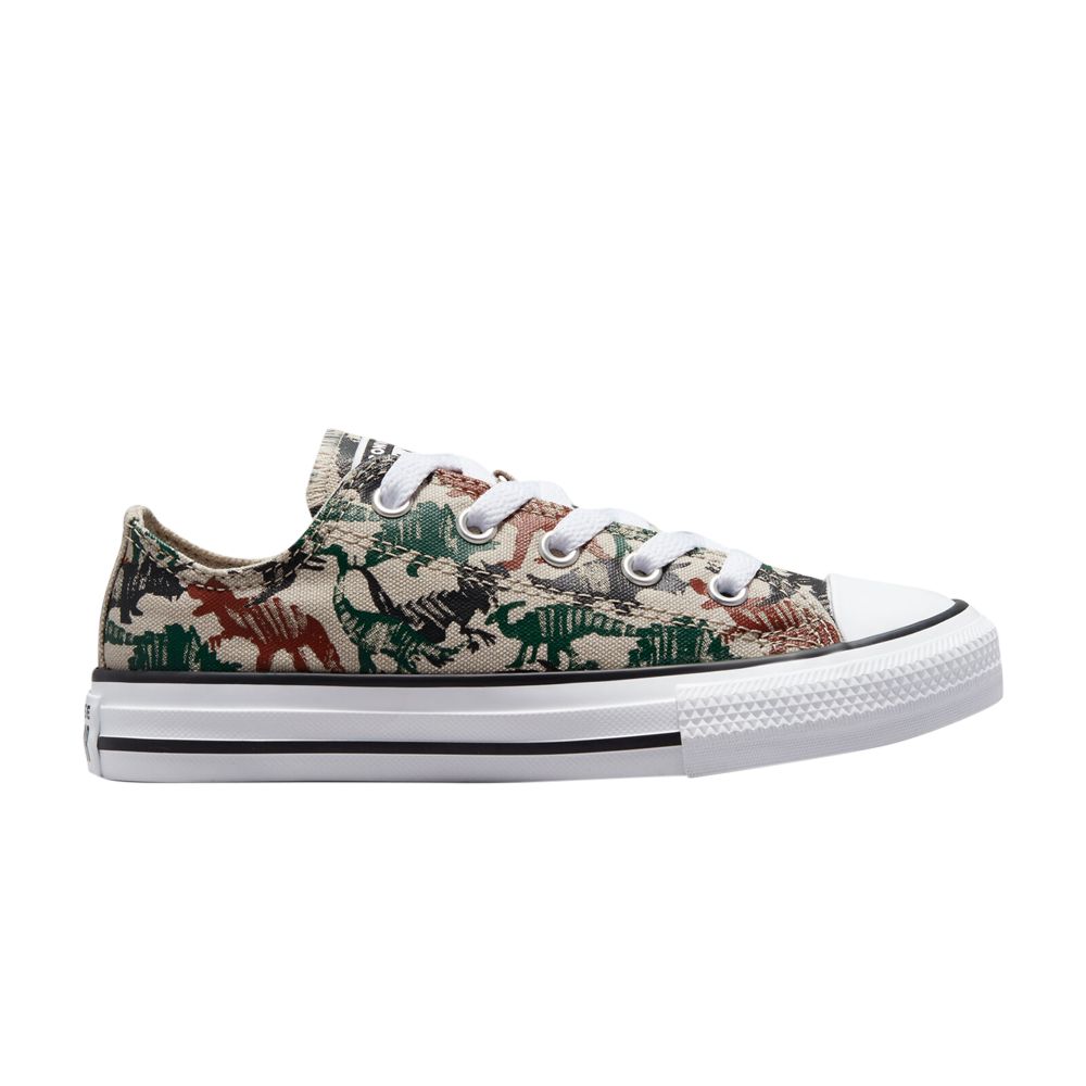 Pre-owned Converse Chuck Taylor All Star Gs 'dino Daze' | Brown | Kid's Size 2.5