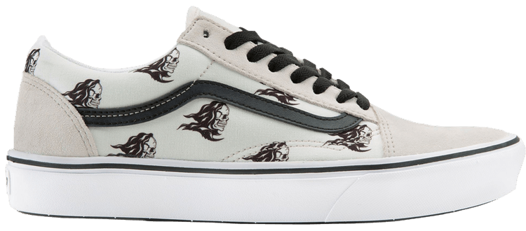 Sixty Sixers x Vans ComfyCush Old Skool Skull Print   White