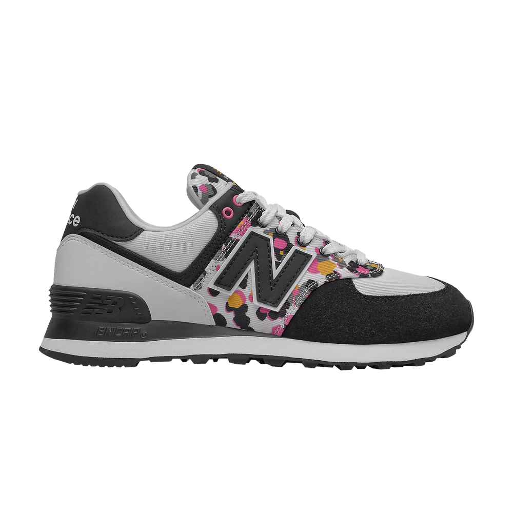 Pre-owned New Balance Wmns 574 'camo - White Black'