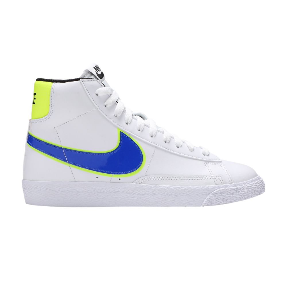 Pre-owned Nike Blazer Mid Gs 'racer Blue Volt' | White | Kid's Size 5