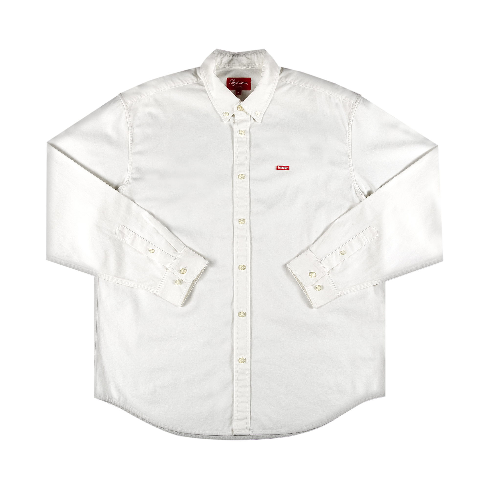 Pre-owned Supreme Small Box Twill Shirt 'white'