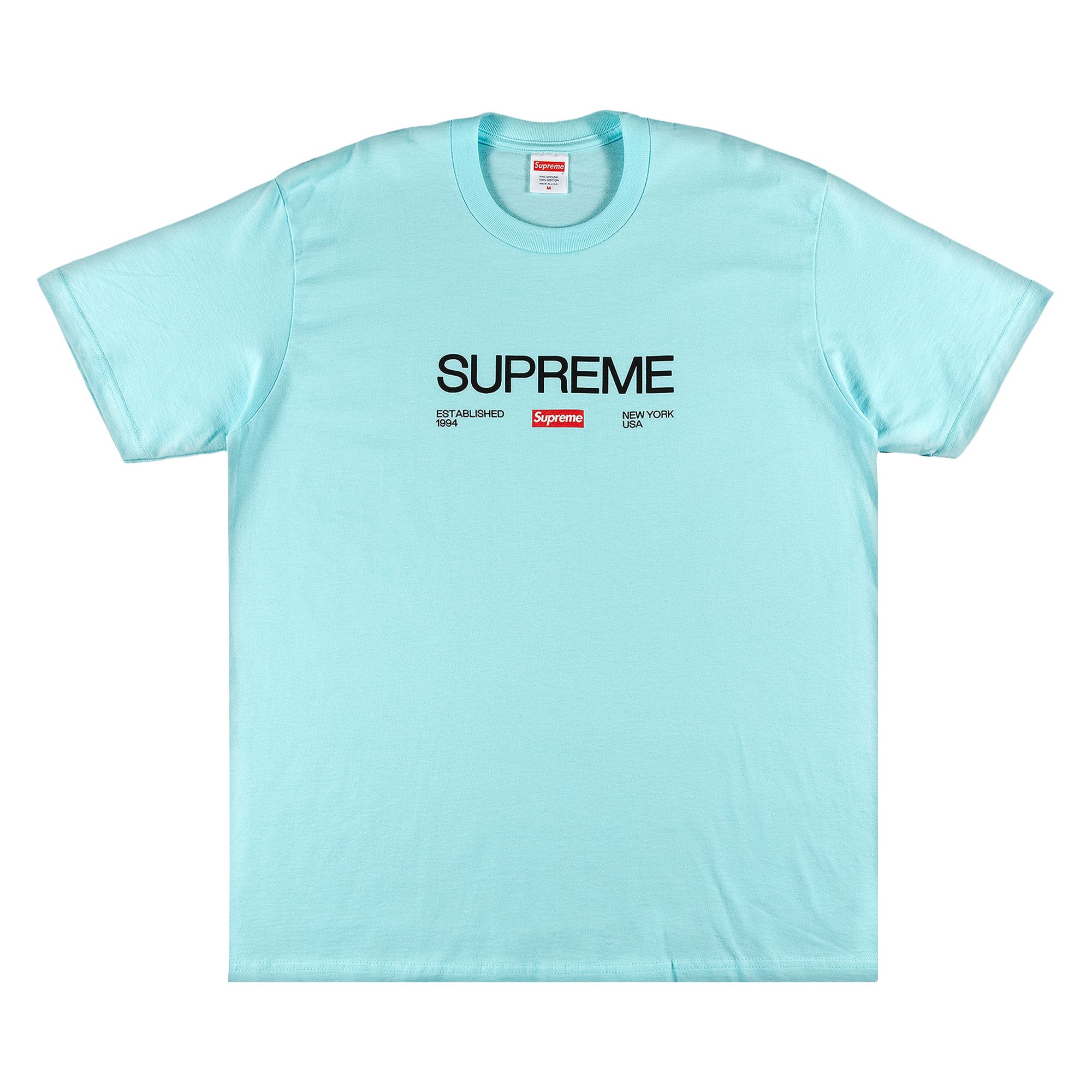 Supreme Est. 1994 Tee 'Turqouise' | Blue | Men's Size S
