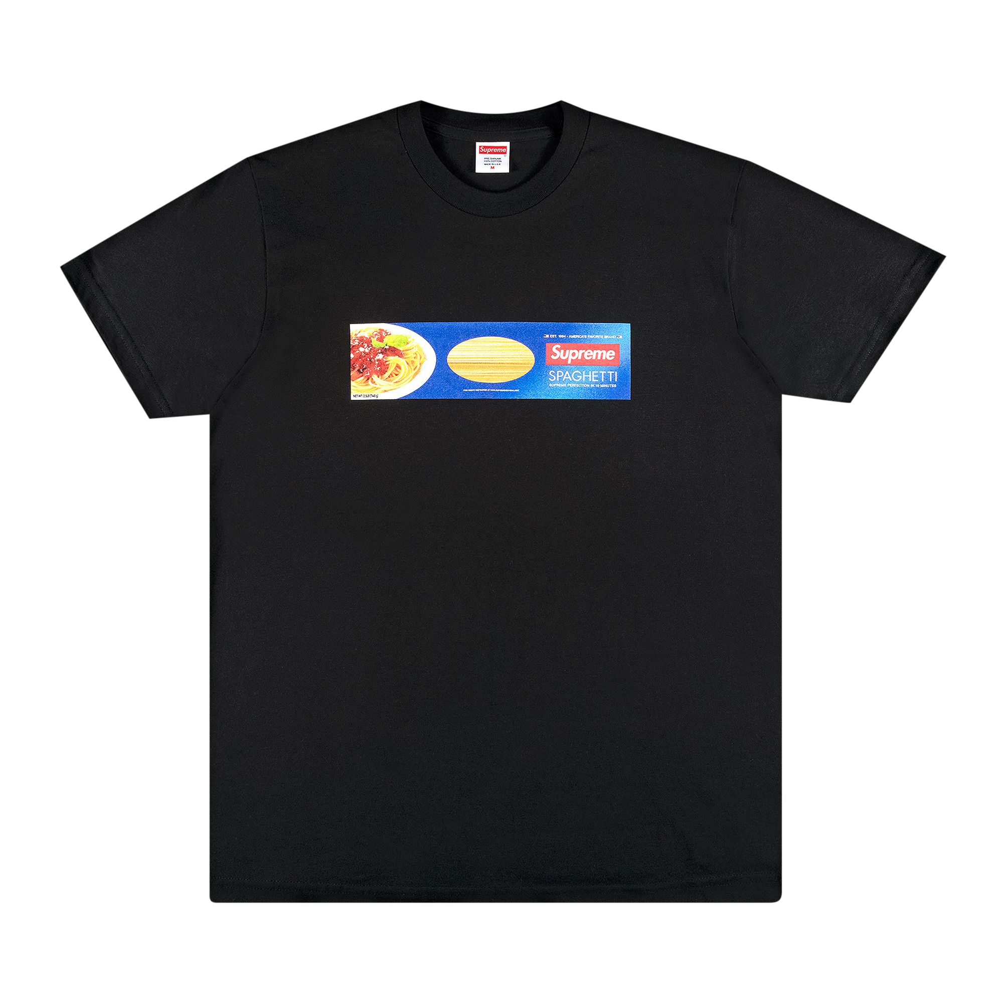 Supreme Spaghetti Tee 'Black' | Men's Size L