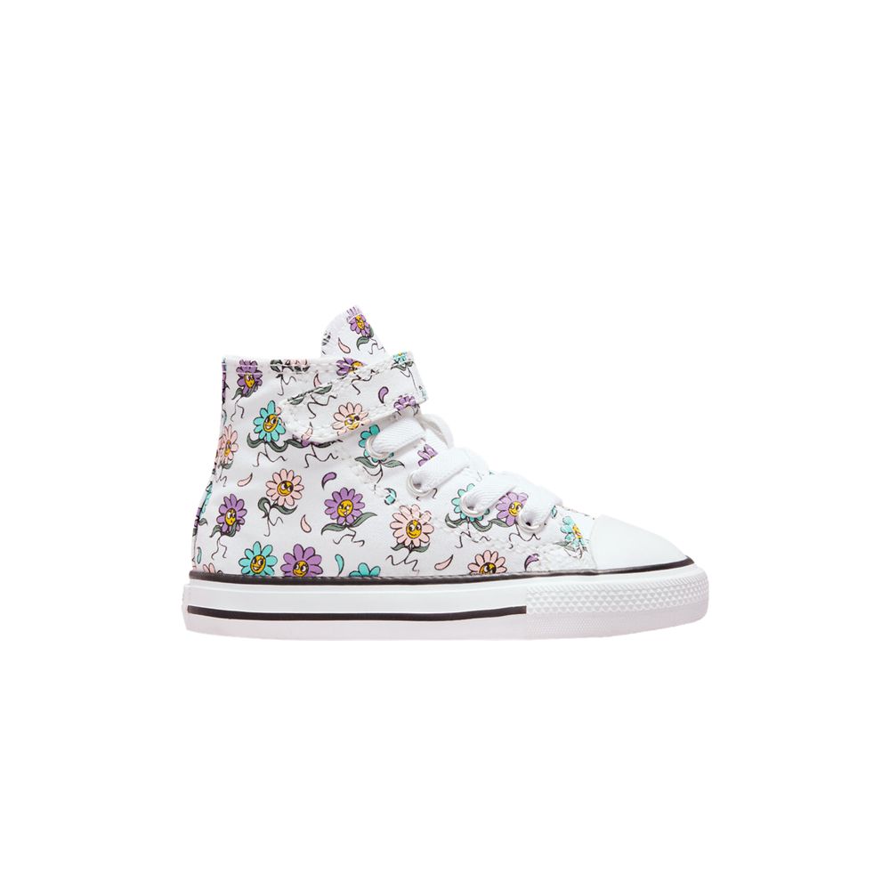 Pre-owned Converse Chuck Taylor All Star High Easy-on Td 'friendly Floral ' | White | Infant Size 6
