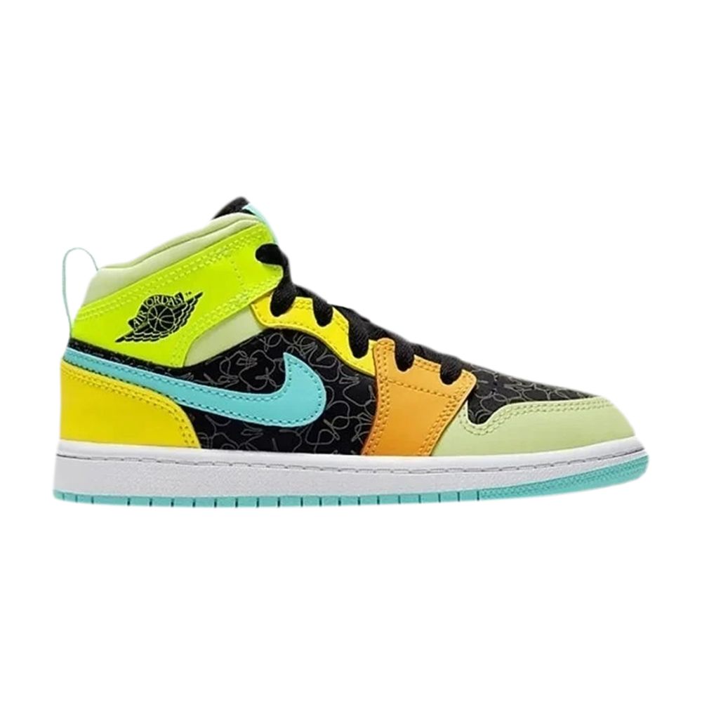 Pre-owned Air Jordan 1 Mid Se Ps 'clover' | Multi-color | Kid's Size 10.5