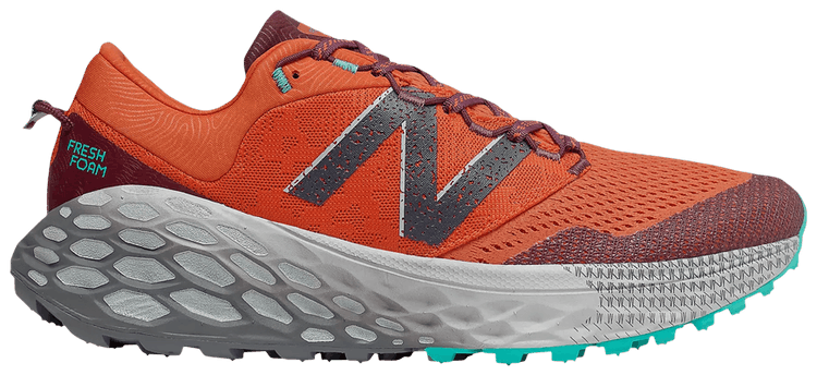 New Balance Fresh Foam More Trail v1 2E Wide Dark Blaze Mulberry