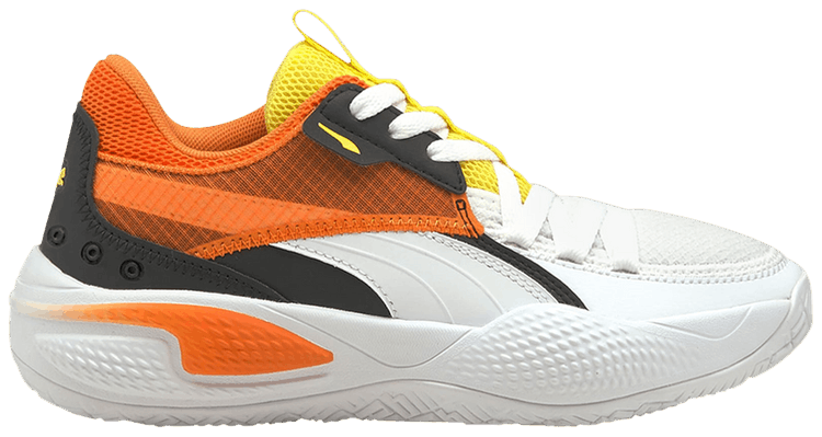 Puma Court Rider Court Crush Jr White Carrot