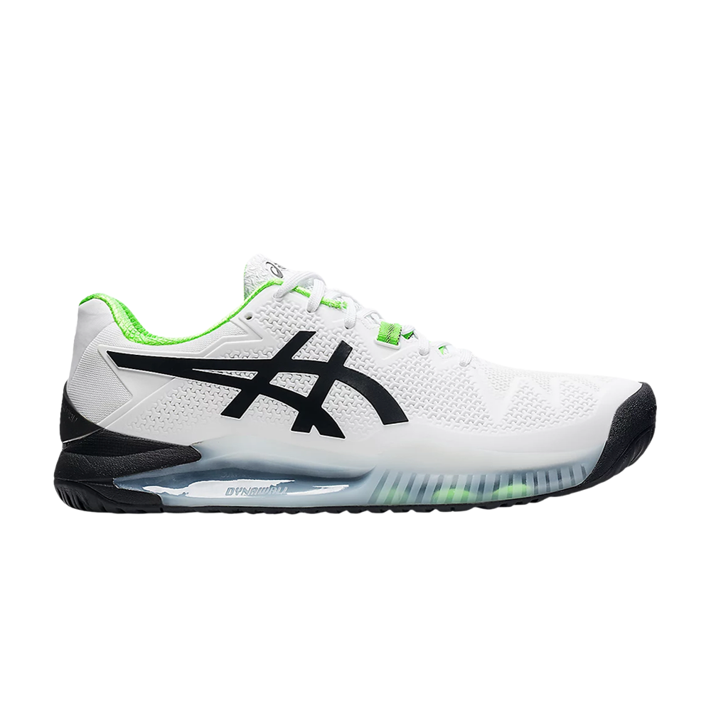 Pre-owned Asics Gel Resolution 8 2e Wide 'white Green Gecko'