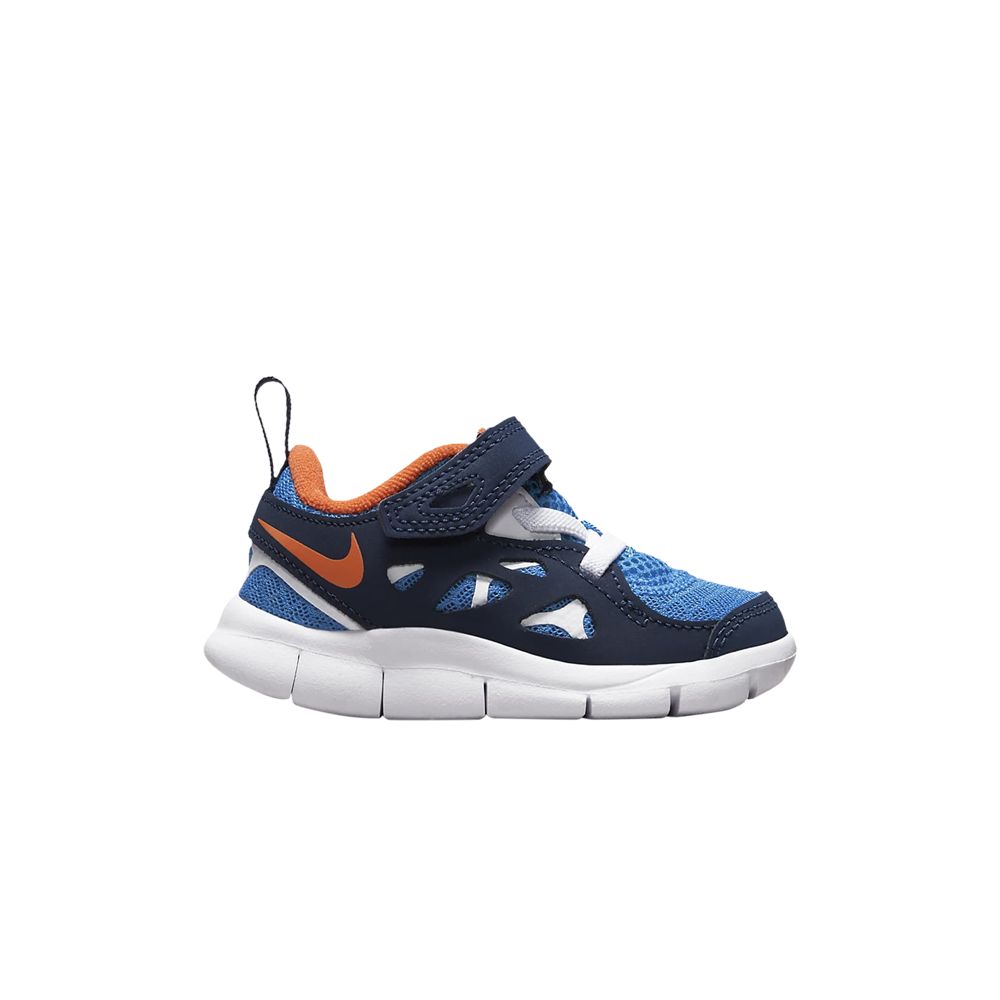 Nike Free Run 2 TD 'Light Photo Blue Orange' | Infant Size 7 - DA2692-403