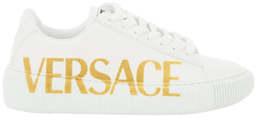 Buy Versace Wmns Greca Low 'Logo White Gold' DST644D 1A00818 1W00V