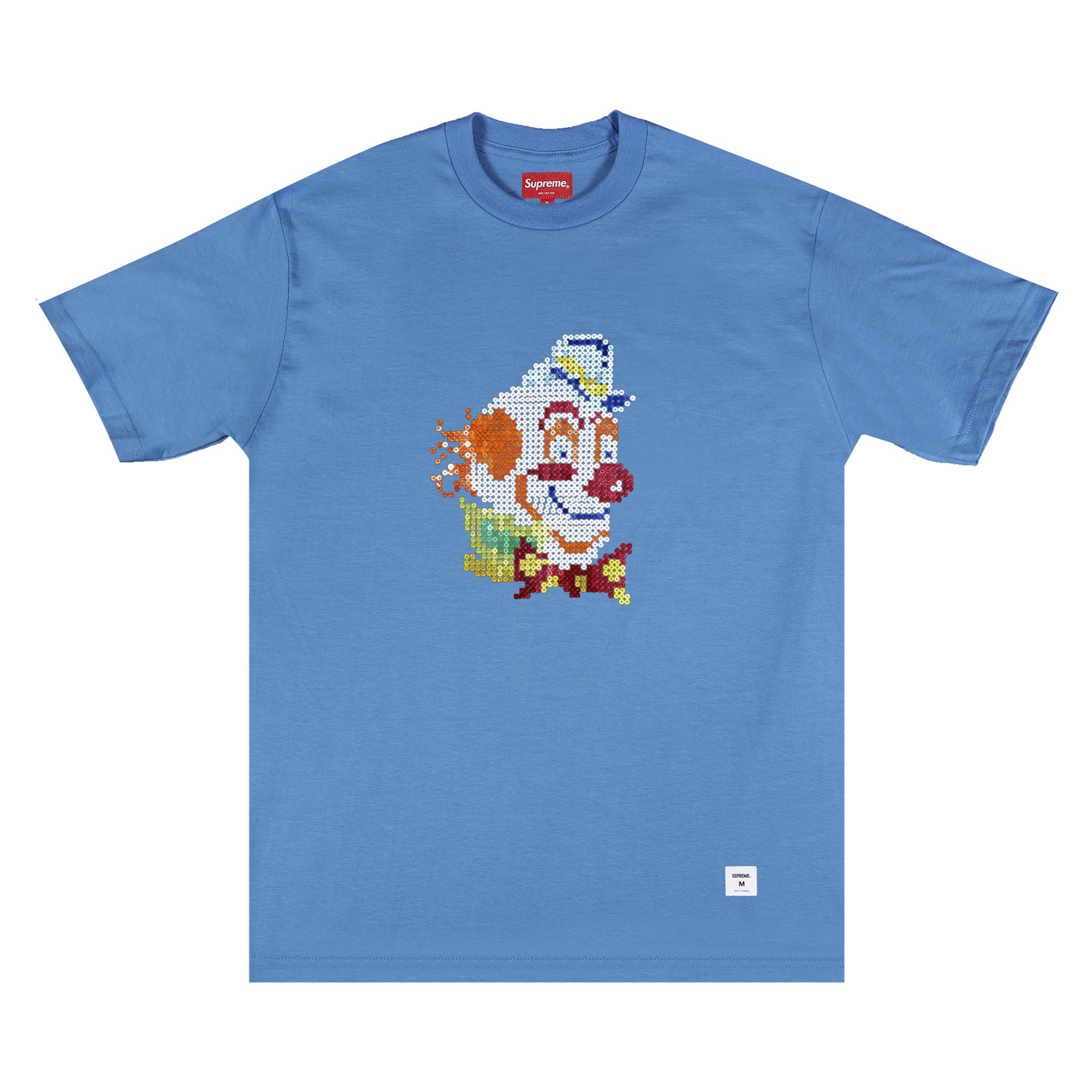 Supreme Clown Sequin Short-Sleeve Top 'Light Blue' | Men's Size L