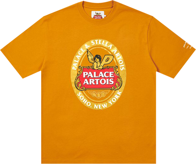Palace x Stella Artois Coaster T-Shirt 'Gold'