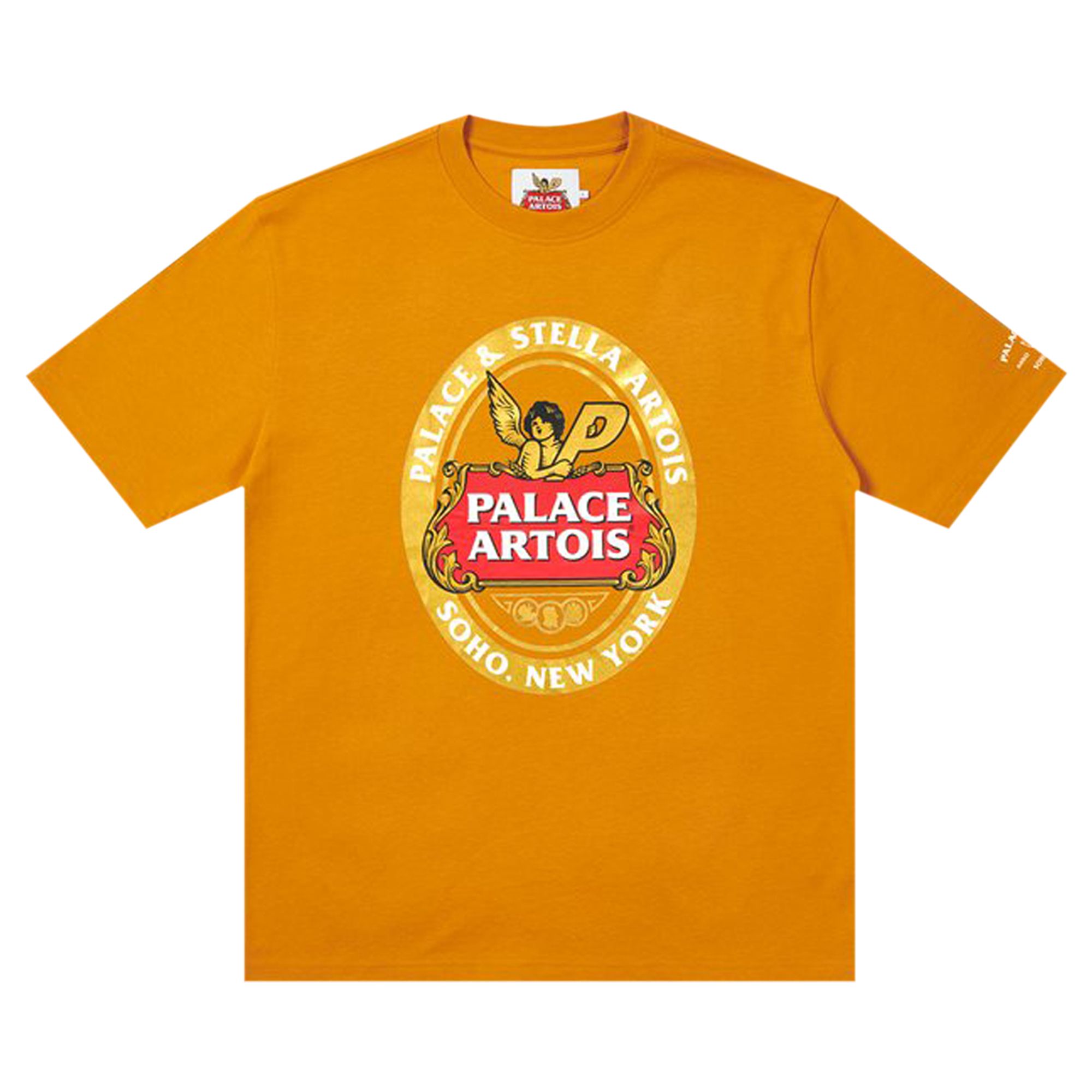 Palace x Stella Artois Coaster T-Shirt 'Gold' | Men's Size L
