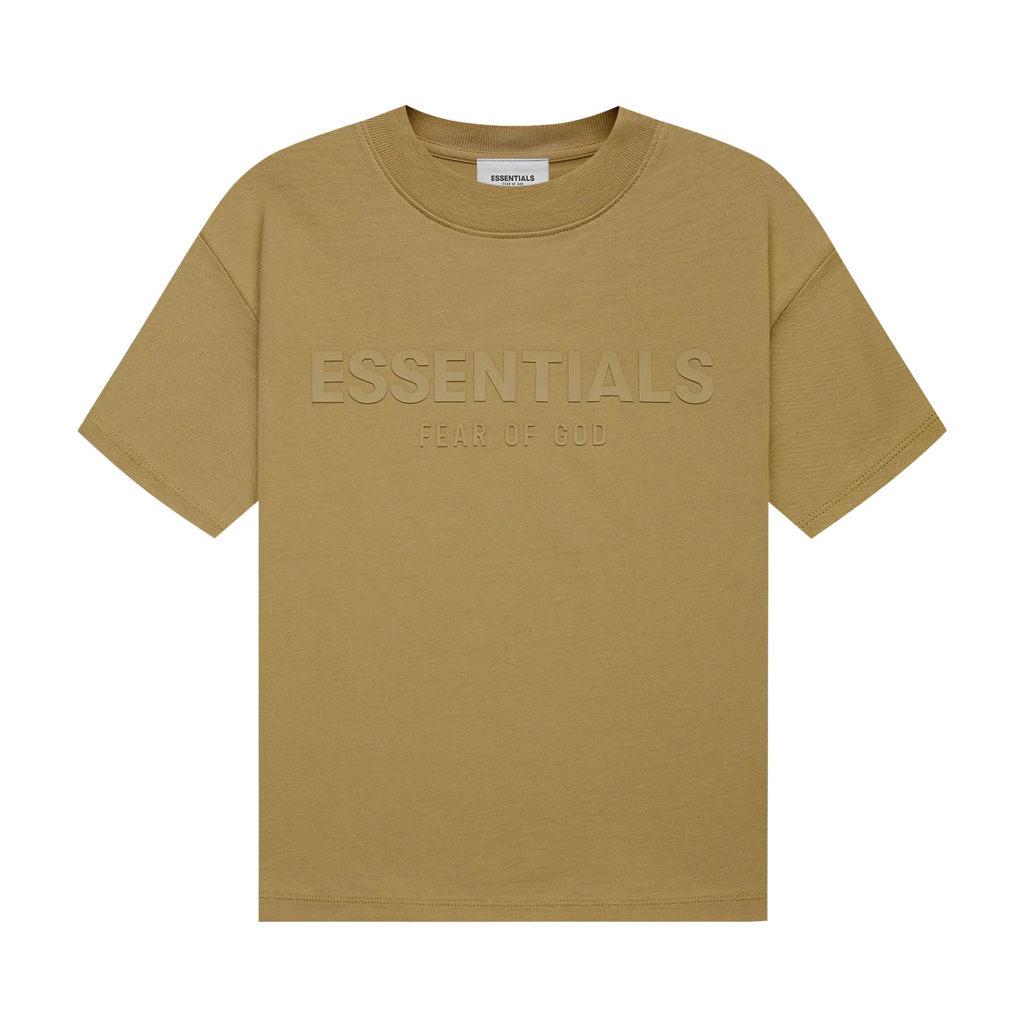 Fear of God Essentials Kids Short-Sleeve Tee 'Amber' | Yellow | Kid's Size 10