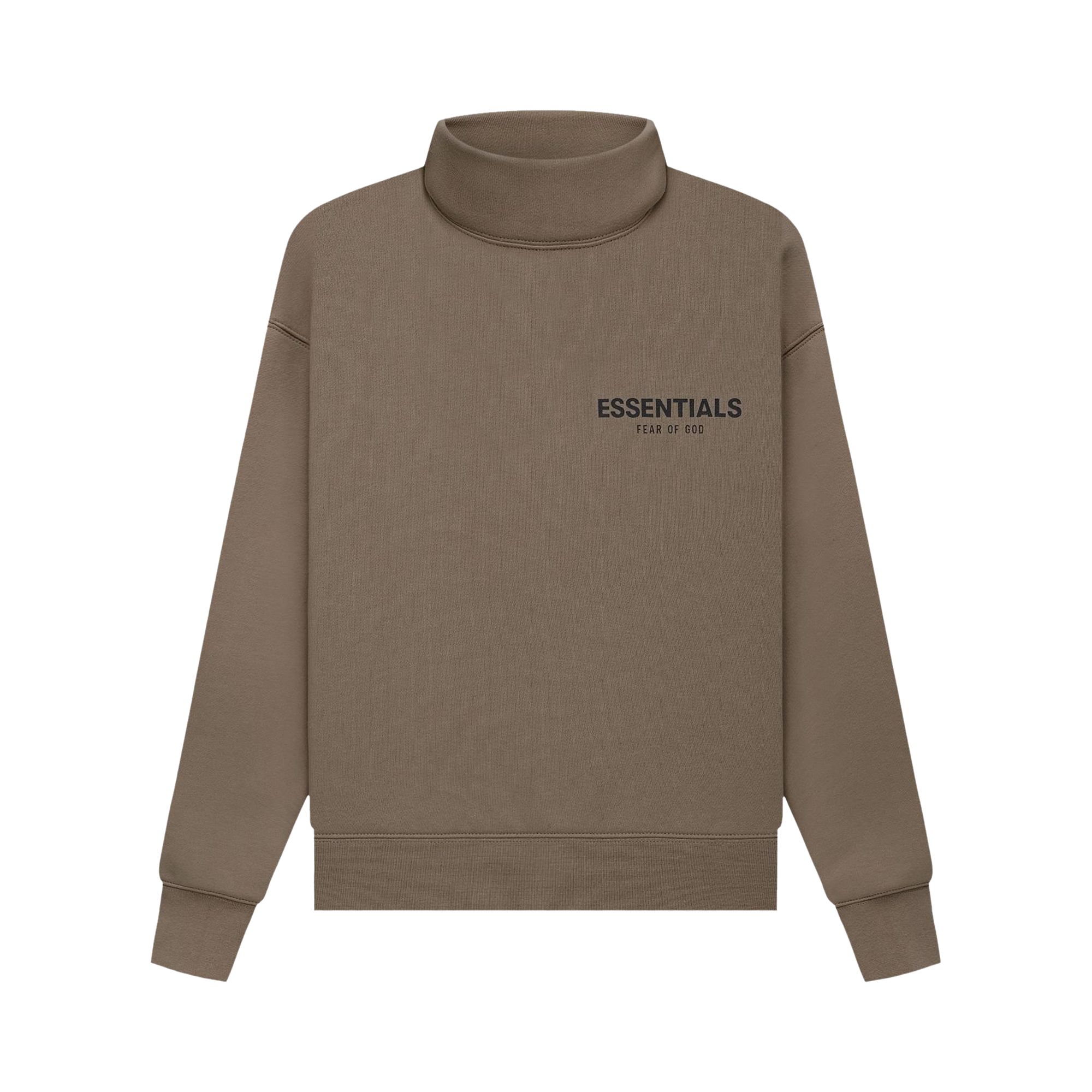 Fear of God Essentials Kids Pullover Mockneck 'Harvest' | Brown | Kid's Size 8