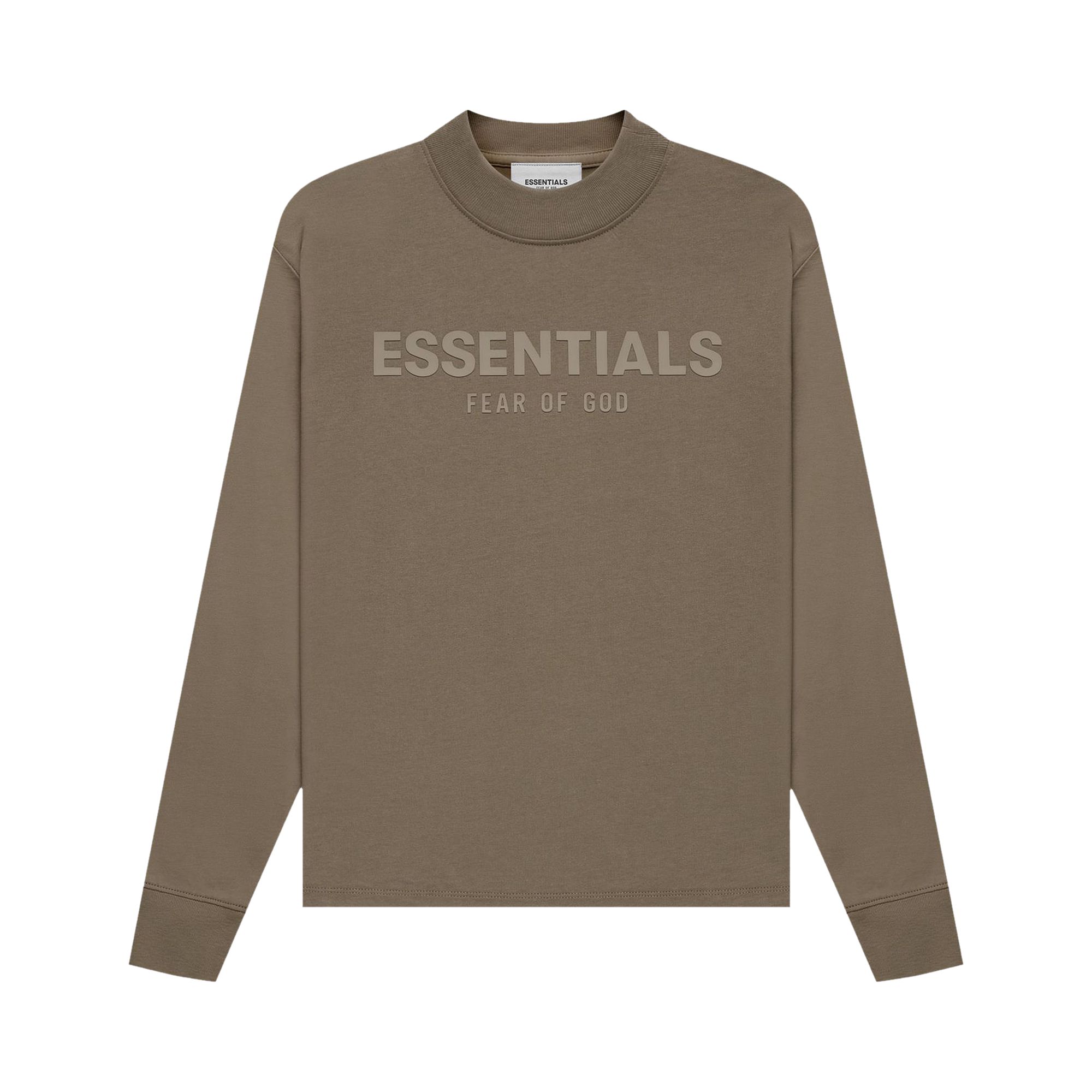 Fear of God Essentials Kids Long-Sleeve Tee 'Harvest' | Brown | Kid's Size 10