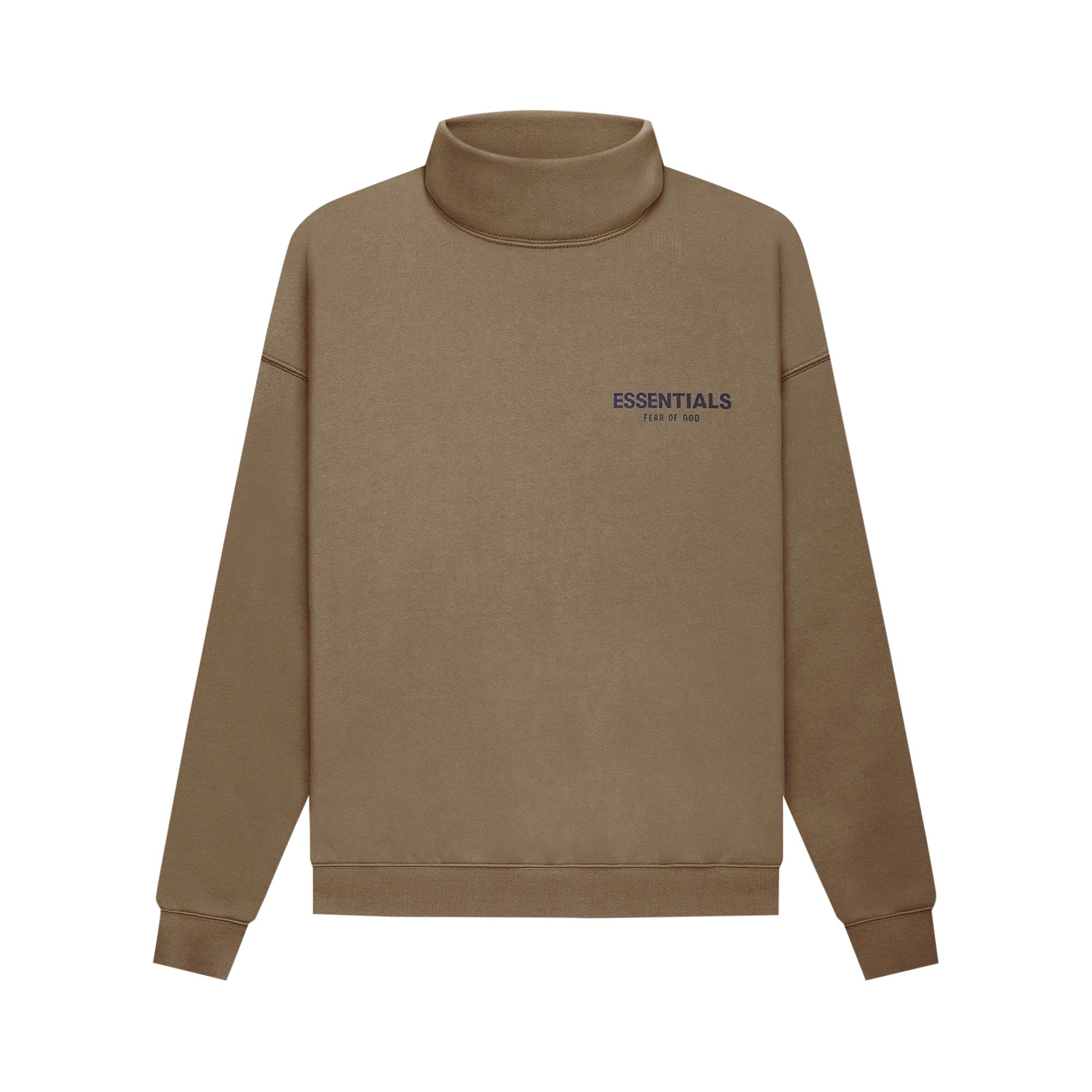 Fear of God Essentials Pullover Mockneck 'Harvest' | Brown | Men's Size XS