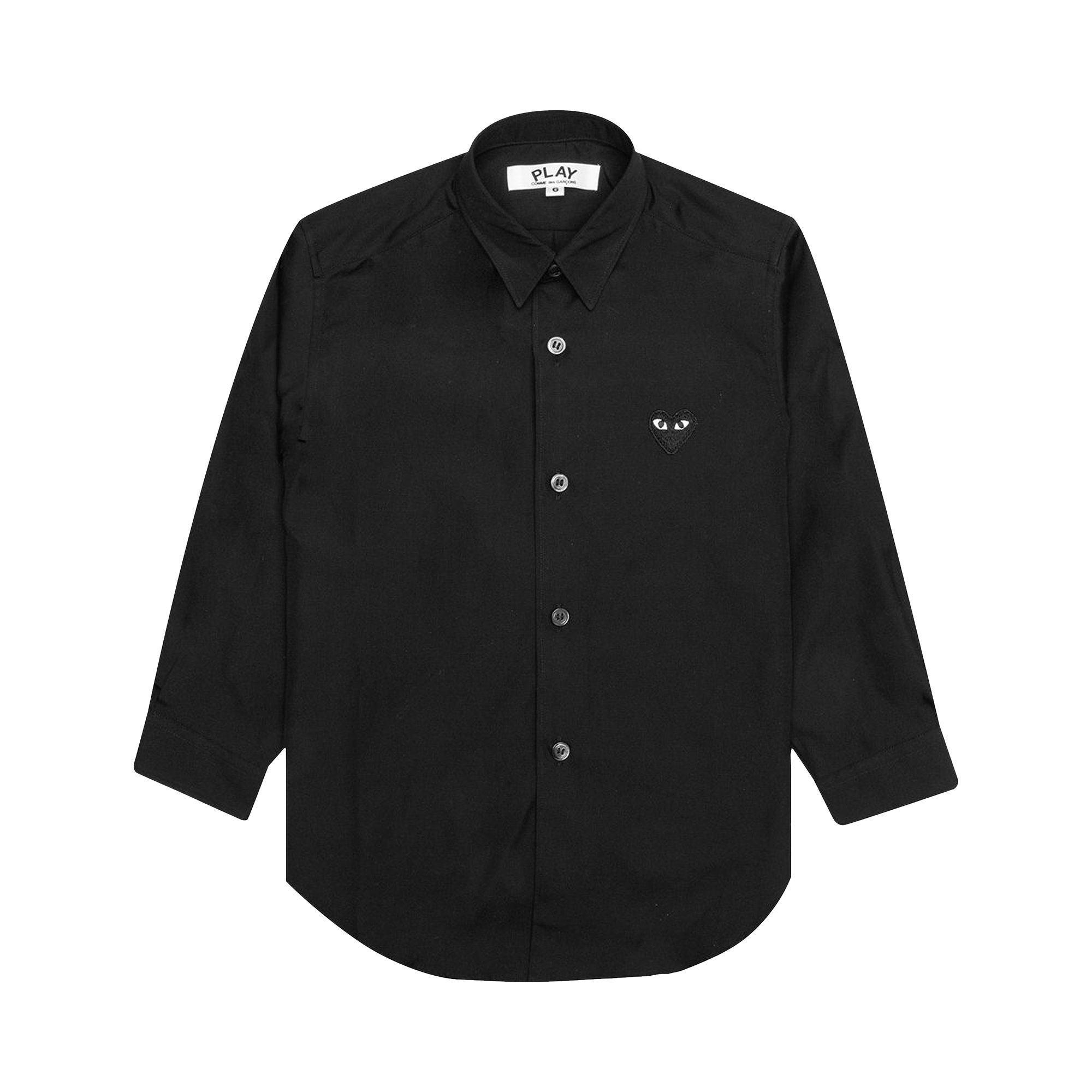 Pre-owned Comme Des Garçons Play Shirt 'black' | Kid's Size 6