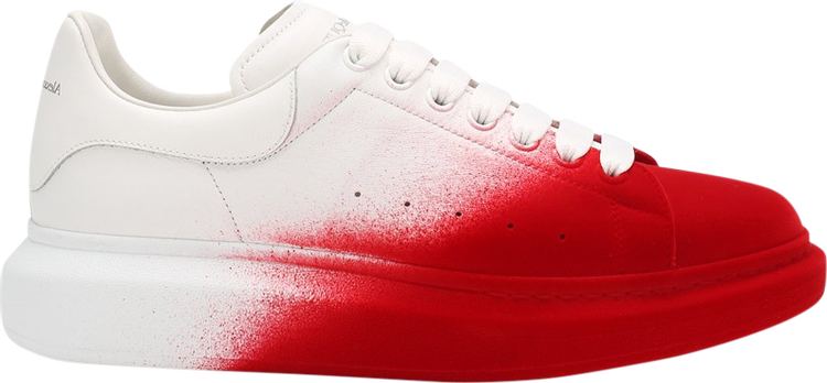 sejle Hviske forhindre Buy Alexander McQueen Oversized Sneaker 'Lust Red Velvet Spray' - 575415  WHWM1 9092 - White | GOAT