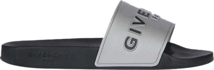Givenchy Wmns Logo Slide 'Metallic Silver' | GOAT