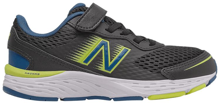 New Balance 680v6 Kids Wide Black Oxygen Blue