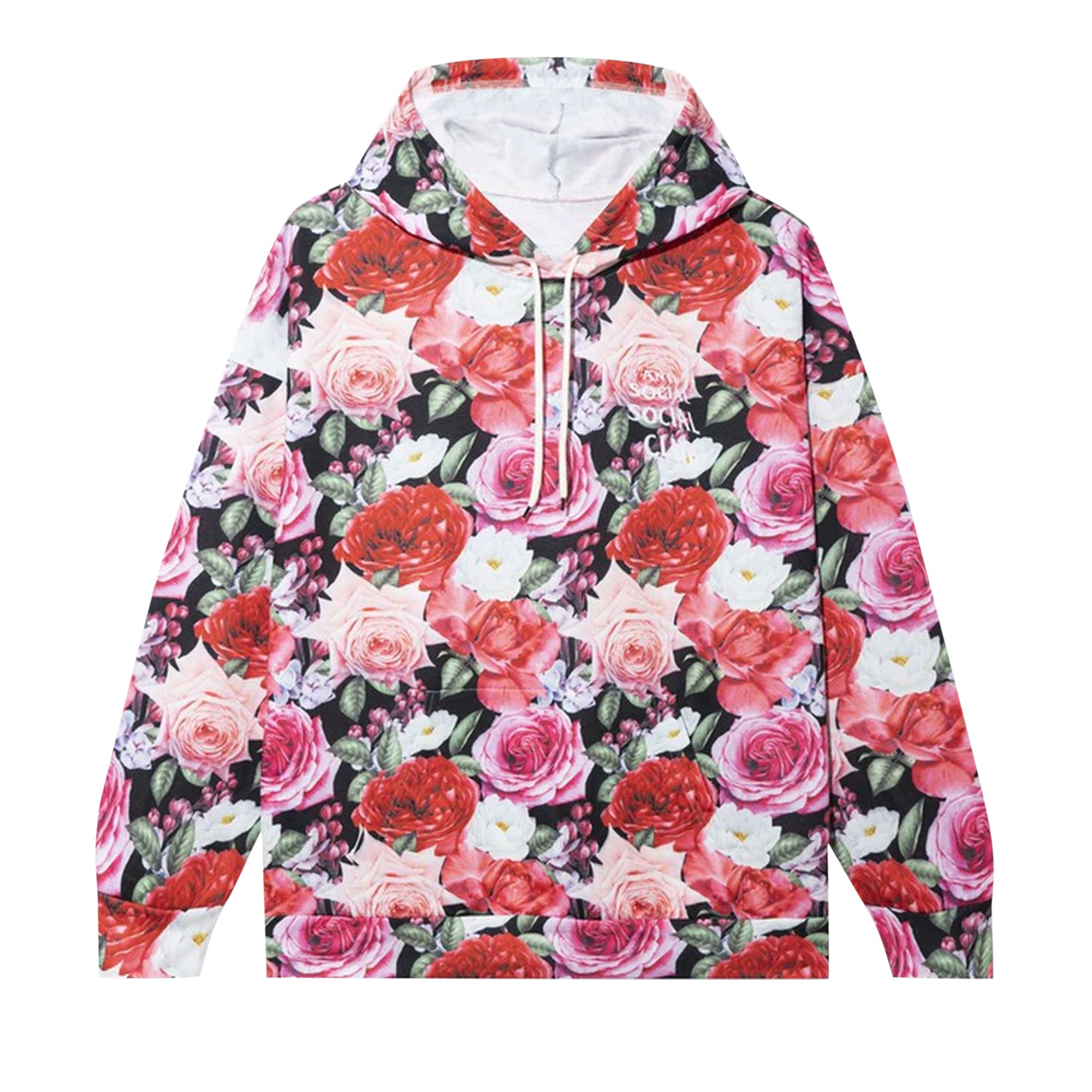 Anti Social Social Club Guard Down Hoodie 'Flower' | Pink | Men's Size L