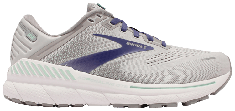 Brooks Wmns Adrenaline GTS 22 2E Wide Grey Purple