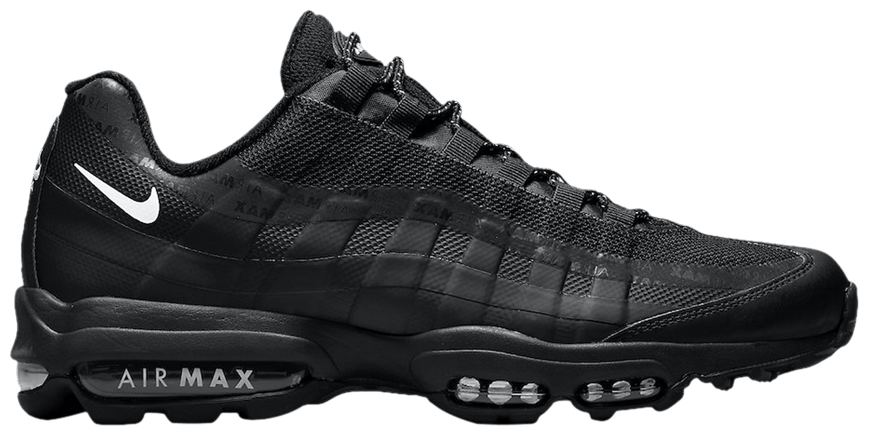 black and white air max 95