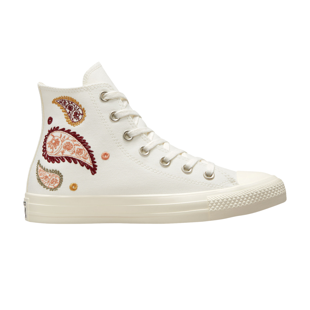 Pre-owned Converse Wmns Chuck Taylor All Star High 'paisley' In Cream