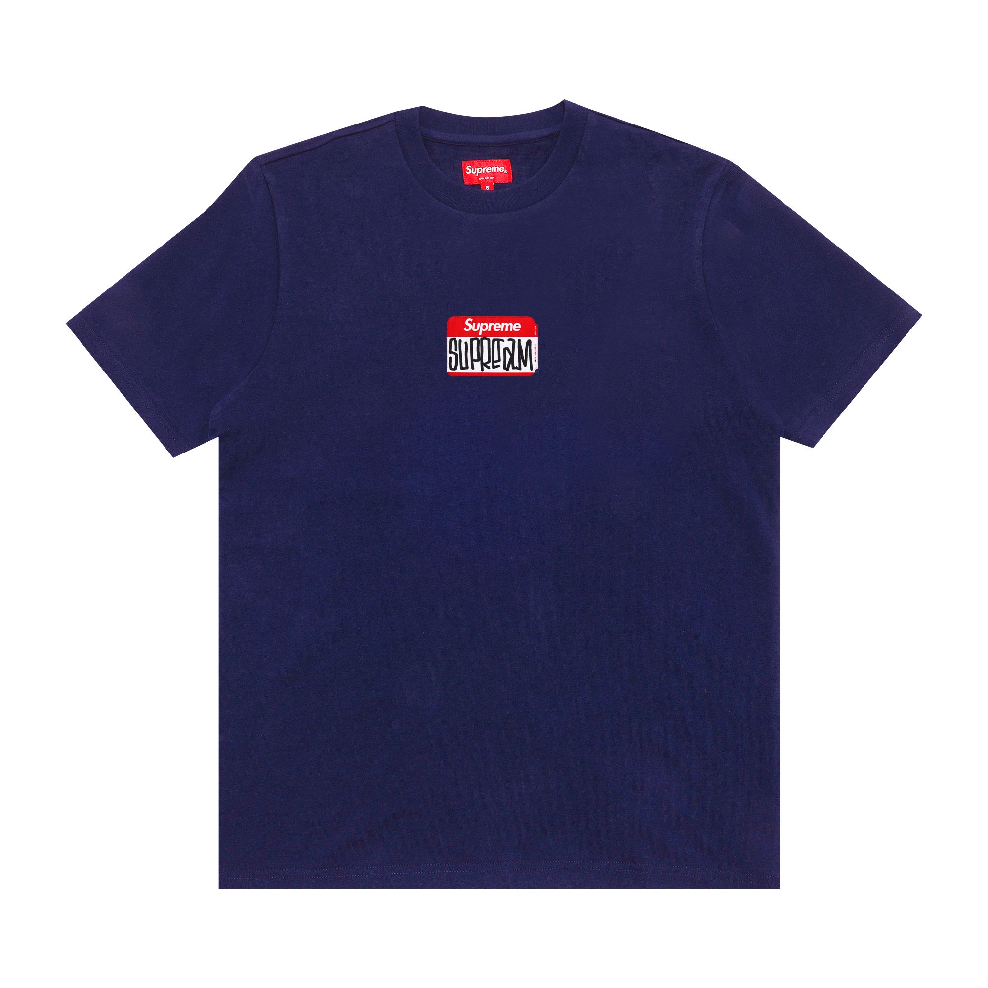 Supreme Gonz Nametag Short-Sleeve Top 'Washed Navy' | Blue | Men's Size M